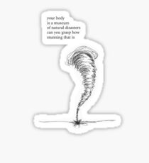 Natural Disaster Rupi Kaur Sticker