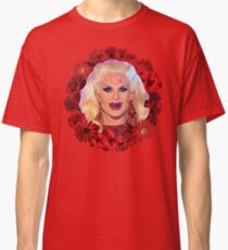 Satanic Katya Zamolodchikova With Flowers - Rupaul's Drag Race Classic T-Shirt