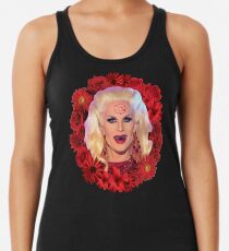 Satanic Katya Zamolodchikova mit Blumen - Rupauls Drag Race Racerback Tank Top