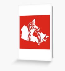 Canada Baseball (Red) Greeting Card