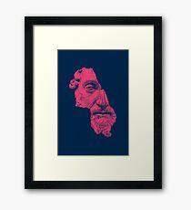 Lámina enmarcada MARCUS AURELIUS ANTONINUS AUGUSTUS / azul prusiano / rojo vivo