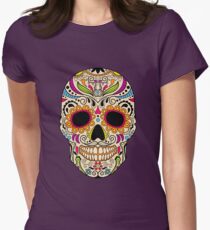 Mexican color skull Women's Fitted T-Shirt