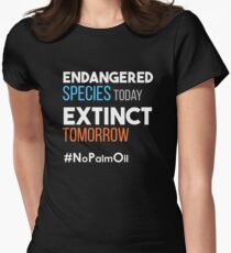 Endangered Species Today Extinct Tomorrow Women's Fitted T-Shirt
