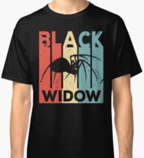 Black Widow Spider Vintage Retro Classic T-Shirt