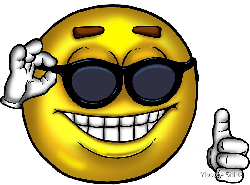 "Sunglasses Thumbs Up Meme" Stickers by Dumb Shirts ...