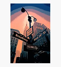Broadway Street - New York City Photographic Print
