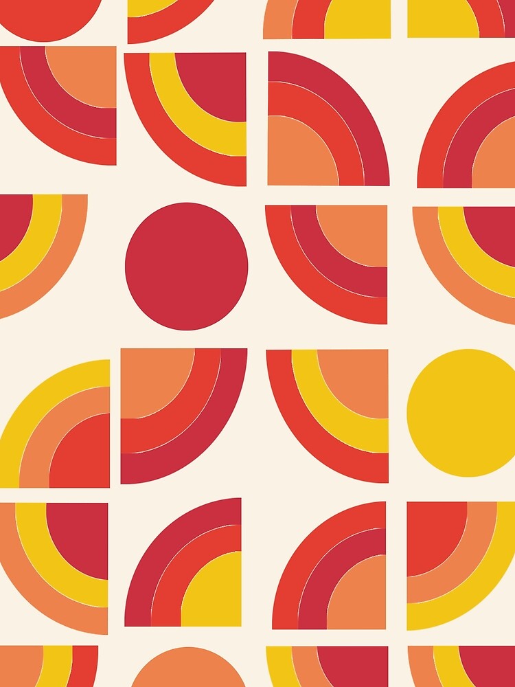 "Boogie abstract retro minimalist 70s 1970s style pattern art 70's