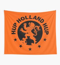 Hup Holland Orange Dutch Soccer Lion Netherlands Football Wall Tapestry