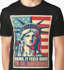 It Feels Good To Be American Independence Day T Shirt Graphic T-Shirt