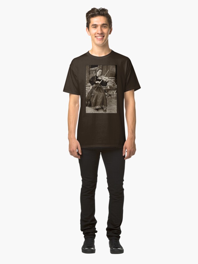 Alternate view of Hardanger fiddle player Classic T-Shirt
