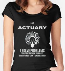 ACTUARY DEFINITION Women's Fitted Scoop T-Shirt