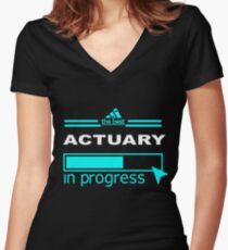 ACTUARY TRUST ME Women's Fitted V-Neck T-Shirt