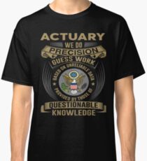 ACTUARY POWERED BY COFFEE Classic T-Shirt