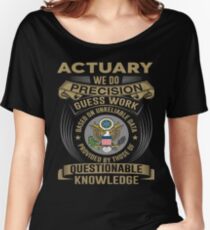 ACTUARY POWERED BY COFFEE Women's Relaxed Fit T-Shirt