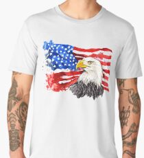 Independence Day Eagle USA Flag Men's T Shirt 4th of July Men's Premium T-Shirt