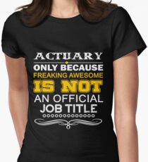 ACTUARY CALL ME DAD Women's Fitted T-Shirt