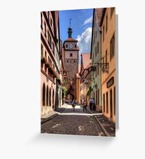 White Tower Rothenburg Greeting Card