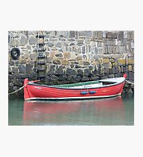 Red Boat, Portsoy Photographic Print