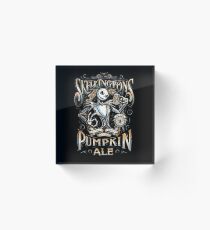 Nightmare Before Christmas - Skellingtons Pumpkin Ale Acrylic Block