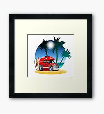 Cartoon Camper Framed Print