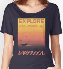 VENUS Space Tourism Travel Poster Women's Relaxed Fit T-Shirt