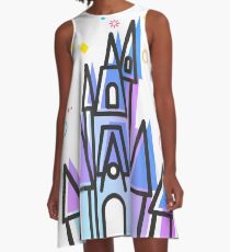 Magic Fairytale Princess Castle Kingdom A-Line Dress