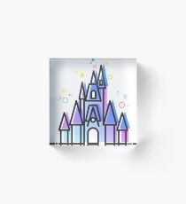 Magic Fairytale Princess Castle Kingdom Acrylic Block