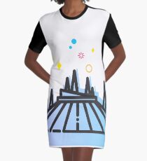 Space Mountain Ride Artwork Graphic T-Shirt Dress