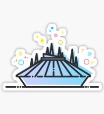 Space Mountain Ride Artwork Sticker