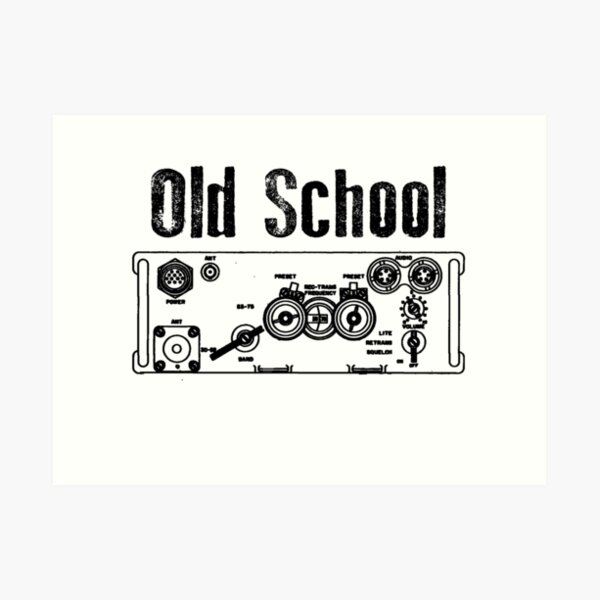 Old School PRC 77 Art Print