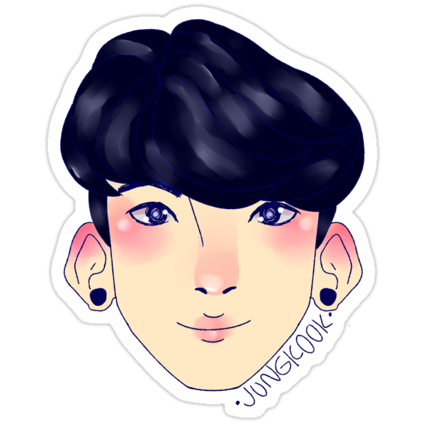 "BTS Jungkook" Stickers by Kaleidoeel | Redbubble