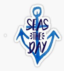 Seas the Day - Anchor Sticker