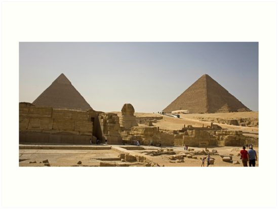 Egypte IMAGE POSTER Encadrée Imprimer-pyramides du plateau de Giza égyptiennes