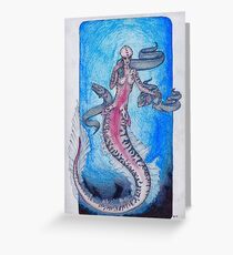 Eel mermaid Greeting Card