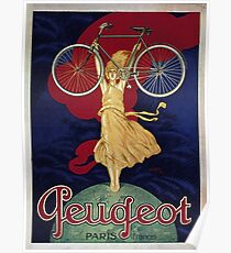 old retro vintage Bicycle poster Poster