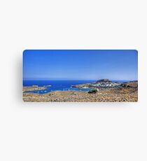 Lindos Panorama Canvas Print