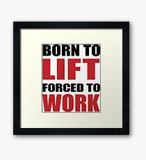 Weight Lifting Framed Print