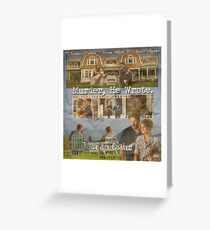 Castle - Murder, he wrote Greeting Card