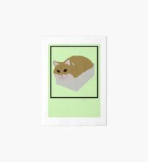 Fat Cat In Box Art Board