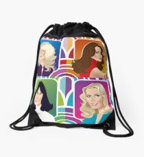 Four Angels Drawstring Bag