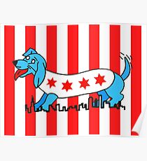 Chicago Style Dog Poster