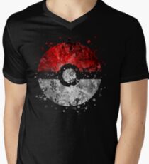Pokemon Splatter Men's V-Neck T-Shirt