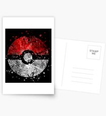 Pokemon Splatter Postcards