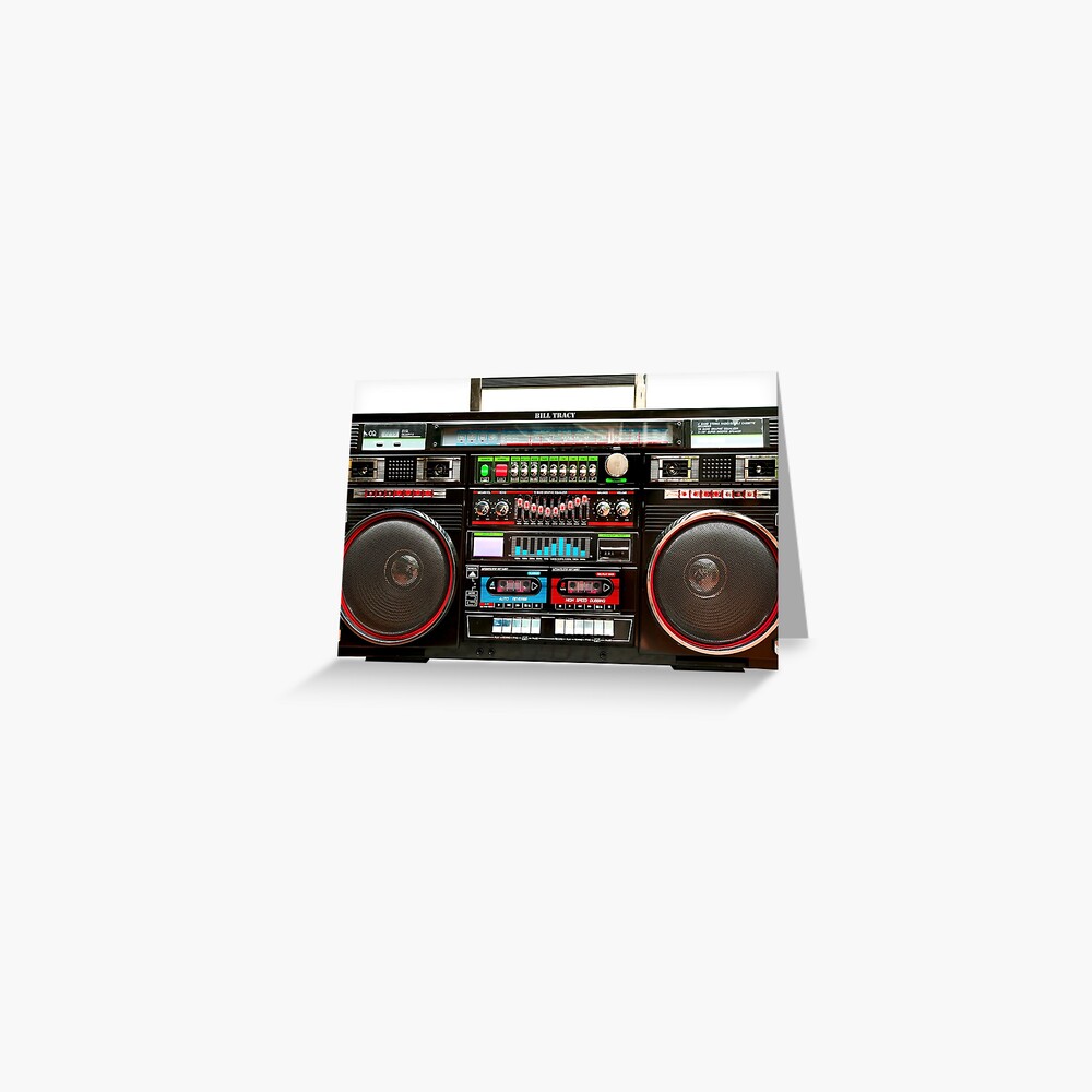"Huge Boombox Ghetto Blaster" Greeting Card by btphoto Redbubble