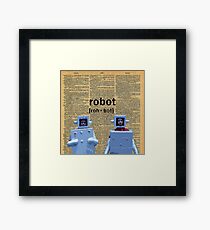Flight of the Robots Framed Print