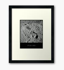 Lámina enmarcada Huella de Neil Armstrong