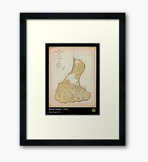 Vintage Print Image of Block Island - 1914 Framed Print