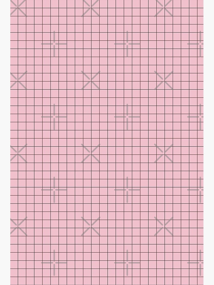 Aesthetic Grid Pink Art Board Print By Heathaze Redbubble