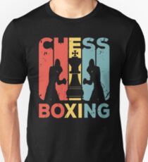Schach Boxen Vintage Retro Unisex T-Shirt
