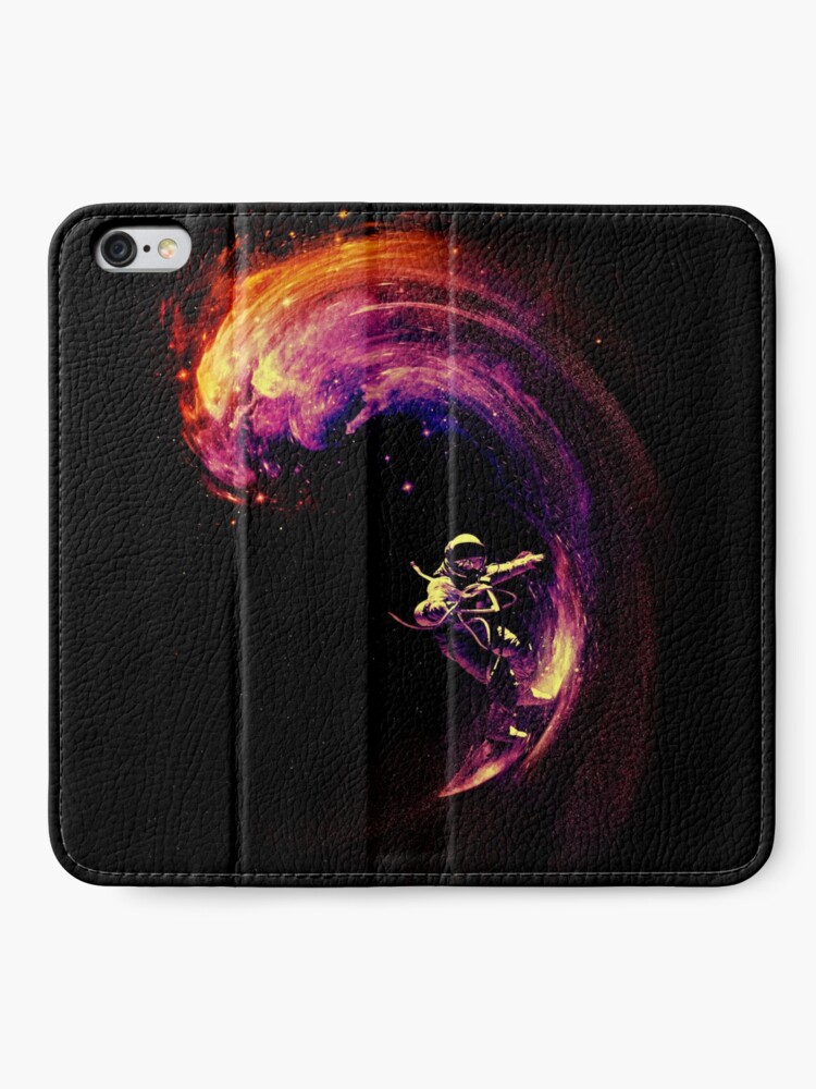 Alternate view of Space Surfing iPhone Wallet